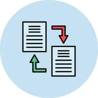 Documents Exchange Vector Icon