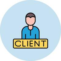 clientela vector icono