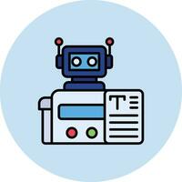 bots redaccion vector icono