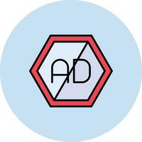 Ad Blocker Vector Icon