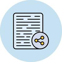 Content Sharing Vector Icon