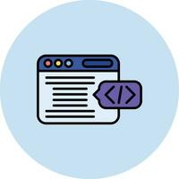 Header Code Vector Icon
