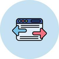 Reciprocal Link Vector Icon