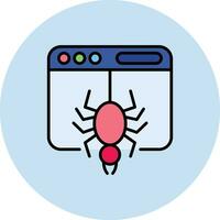 icono de vector de araña