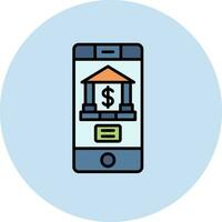 Mobile Banking Vector Icon