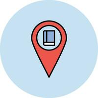 Library Location Vector Icon