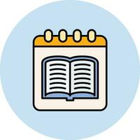 Library Calendar Vector Icon