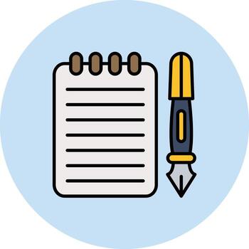 Notebook Vector Icon