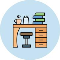 Study Table Vector Icon