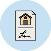 Property Contract Vector Icon