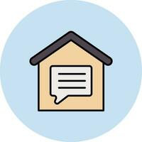 House Chat Vector Icon