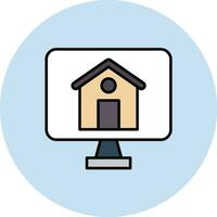 Buy House Online Vector Icon