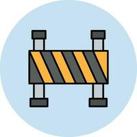 Construction Barrier Vector Icon