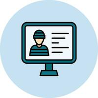 Criminal Database Vector Icon