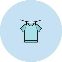 Drying Clothes Vector Icon