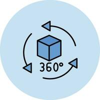 360 Degrees Vector Icon