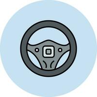 Steering Wheel Vector Icon