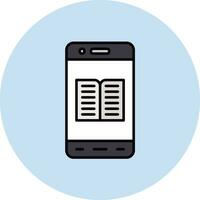 Mobile Ebook Vector Icon