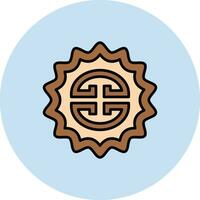 Moon Cake Vector Icon