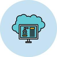 Cloud Computing Vector Icon