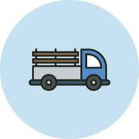 icono de vector de camioneta