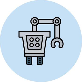 Autonomous Robotics Vector Icon