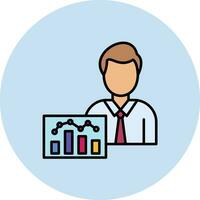 Data Analyst Vector Icon
