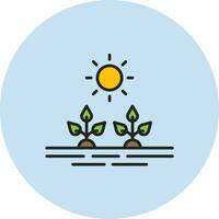 icono de vector de plantación