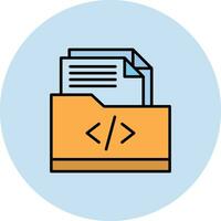 Coding Folder Vector Icon