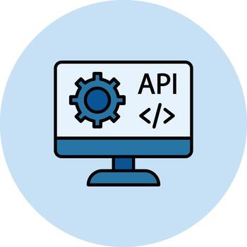 web api vector icono