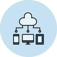 Cloud Computing Vector Icon