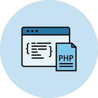 PHP Coding Vector Icon