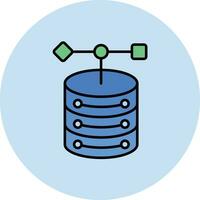 Object Database Vector Icon