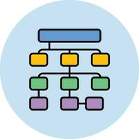 icono de vector de datos estructurados