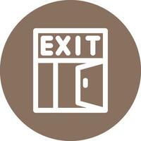 Exit Door Vector Icon