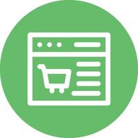 EComerce Webpage Vector Icon