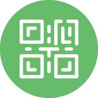 icono de vector de código qr