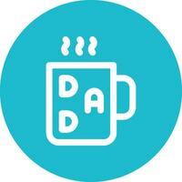 DAD Mug Vector Icon