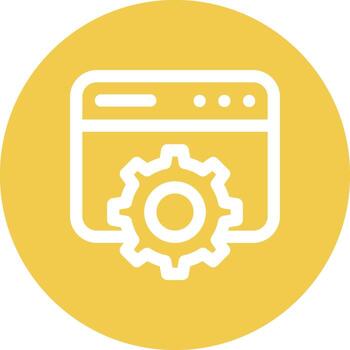 Browser Setting Vector Icon