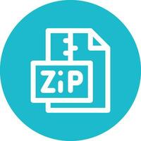 icono de vector de archivo zip