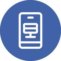 Smartphone Database Vector Icon