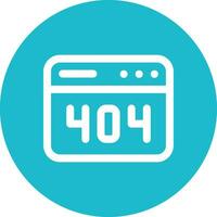 404 Error Vector Icon