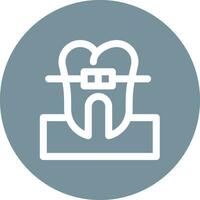 Tooth Braces Vector Icon