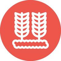 Wheat Plantation Vector Icon