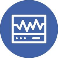 icono de vector de electrocardiograma