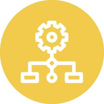 icono de vector de flujo de trabajo