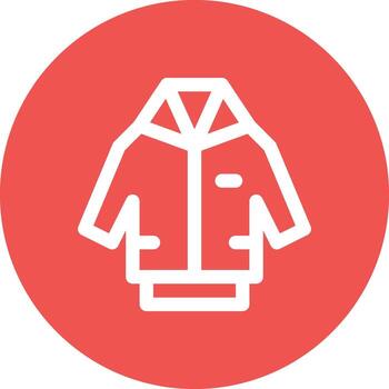 icono de vector de chaqueta