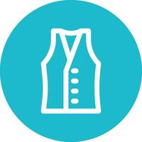 Coat Vest Vector Icon