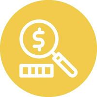 Loupe Money Vector Icon