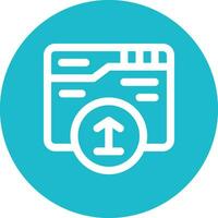 Webpage Upload Vector Icon